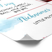 Poster photo de l'avion Premier anniversaire (Coin)