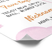 Poster photo de l'avion Premier anniversaire (Coin)