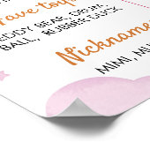 Poster photo de l'avion Premier anniversaire (Coin)