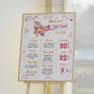 Poster photo de l'avion Premier anniversaire