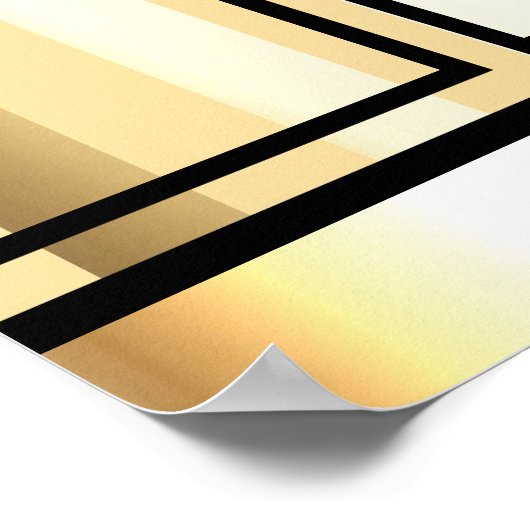 Poster Photo de l'employé du mois affichage de la reconna (Coin)