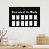 Poster Photo de l'employé du mois de l'entreprise (Cuisine)