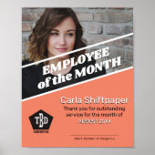 Poster Photo de l'employé du mois de reconnaissance (Devant)