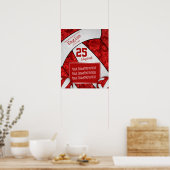 Poster photo de l'équipe de volley-ball blanc (Cuisine)