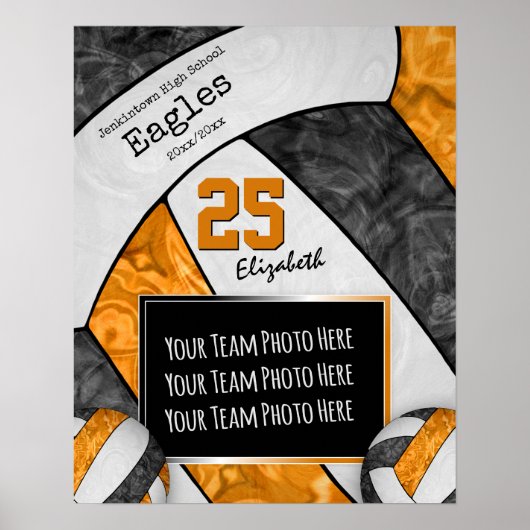 Poster photo de l'équipe de volley-ball des filles d'oran (Devant)