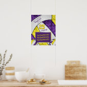 Poster photo de l'équipe de volley-ball des filles jaune  (Cuisine)