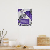 Poster photo de l'équipe de volley-ball des filles violet (Cuisine)