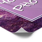 Poster Photo de l'équipe sportive de filles fin de saison (Coin)