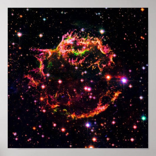 Poster Photo de l'espace du rémanent de supernova de la n (Devant)