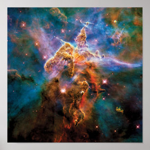 Poster Photo de l'espace Nebula Carina de la montagne Mys