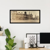 Poster Photo de l'Hôtel de Ville Rheims 1919 (Bureau à domicile)