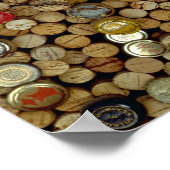 Poster Photo de lièges à vin (Coin)