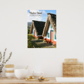 Poster Photo de l'île de Madère avec Maisons Typiques, Po (Cuisine)