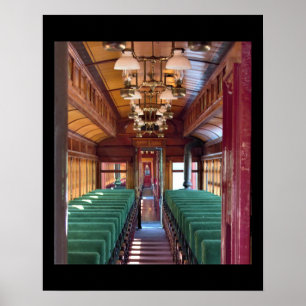 Poster photo de l'intérieur du vieux train