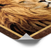 Poster Photo de lion en gros plan (Coin)