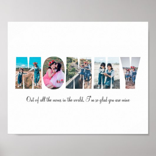 Poster photo de maman (Devant)