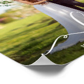 Poster Photo de mariage élégant de mariés avec écriture d (Coin)