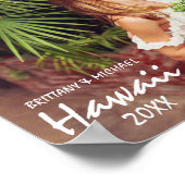 Poster Photo de mariage et de lune de miel de couple (Coin)