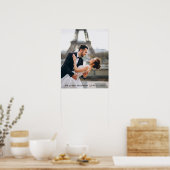 Poster Photo de mariage moderne et élégante (Cuisine)