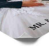 Poster Photo de mariage moderne et élégante (Coin)