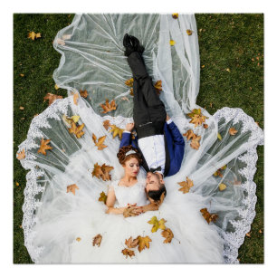 Poster Photo de mariage personnalisée