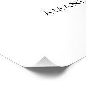 Poster Photo de Noël blanc moderne (Coin)