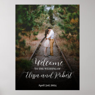 Poster Photo de panneau de mariage : Personnalisez votre 