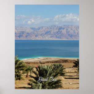 Poster Photo de paysage de la mer Morte