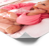 Poster Photo de petite fille et mots mignons pour maman (Coin)