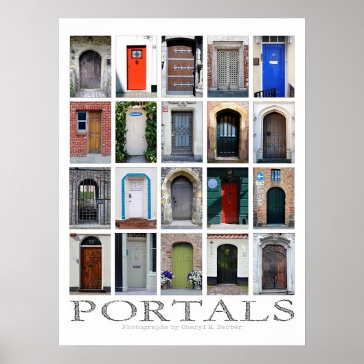 Poster photo de porte (Devant)