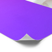 Poster photo de première année du bébé rose pourpr (Coin)