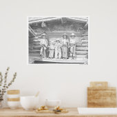 Poster Photo de ranch des mecs en cowboy (Cuisine)