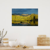 POSTER PHOTO DE RÉFLEXION DE LA TEMPÊTE DU LAC ROUGE (Cuisine)