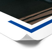 Poster Photo de remise de diplôme moderne bleu (Coin)