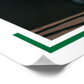 Poster Photo de remise de diplôme moderne et vert (Coin)