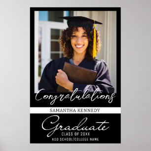 Poster Photo de remise des diplômes Félicitations à la pr