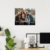 Poster Photo de script de famille (Bureau à domicile)