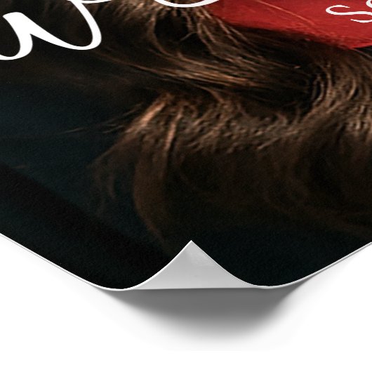 Poster Photo de script moderne Bienvenue à la fête de rem (Coin)