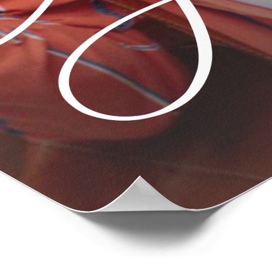 Poster Photo de script personnalisé (Coin)