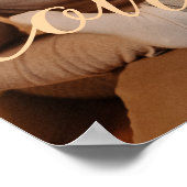 Poster Photo de script personnalisé de la famille moderne (Coin)