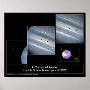 Poster Photo de télescope de Hubble de transit d'E/S