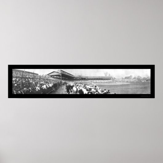 Poster Photo de terrain de baseball Chicago 1908 (Devant)