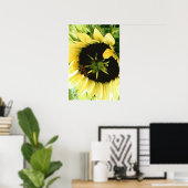 Poster photo de tournesol (Bureau à domicile)