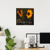 Poster Photo de tournesol (Bureau à domicile)