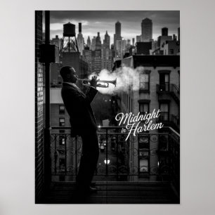 Poster Photo de trompettiste de Midnight In Harlem