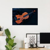 Poster Photo de violon en gros plan (Bureau à domicile)