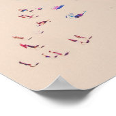 Poster Photo de voyage de la plage avec eau turquoise (Coin)