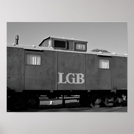 Poster Photo de wagon de train (Devant)