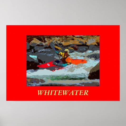 Poster photo de Whitewater Kayaking (Devant)