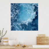 Poster photo Deep Blue Ocean Waves (Cuisine)